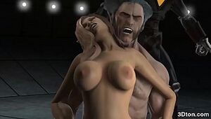Wolverine fuckin' a bigtitted babe